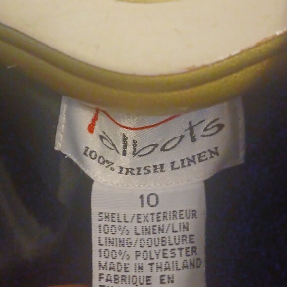 Vintage Talbots Double-Breasted Blazer Dress Irish Linen Size 10 - Picture 5 of 5